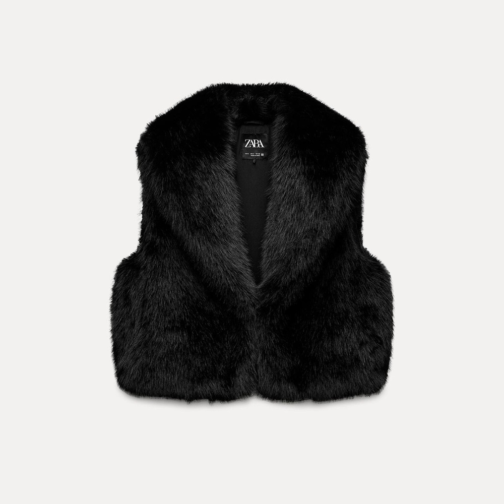 Zara Faux Fur Vest